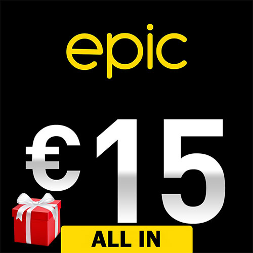 Epic All In 15 1000min/1000sms/100GB + 2 Euros + Free Sim Pack